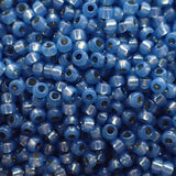 Rocaille Miyuki 11 - Bleu eau argentée