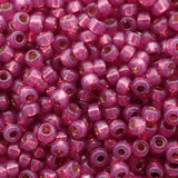 Rocaille Miyuki 11 - Rose Pivoine argentée teintée duracoat 