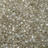 Rocaille Miyuki  15 - Cristal Argenté Mat