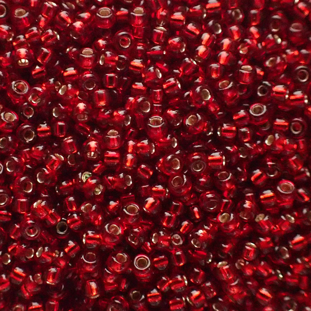 Rocaille Miyuki 15 -  Rubis Argenté