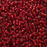 Rocaille Miyuki 15 -  Rubis Argenté