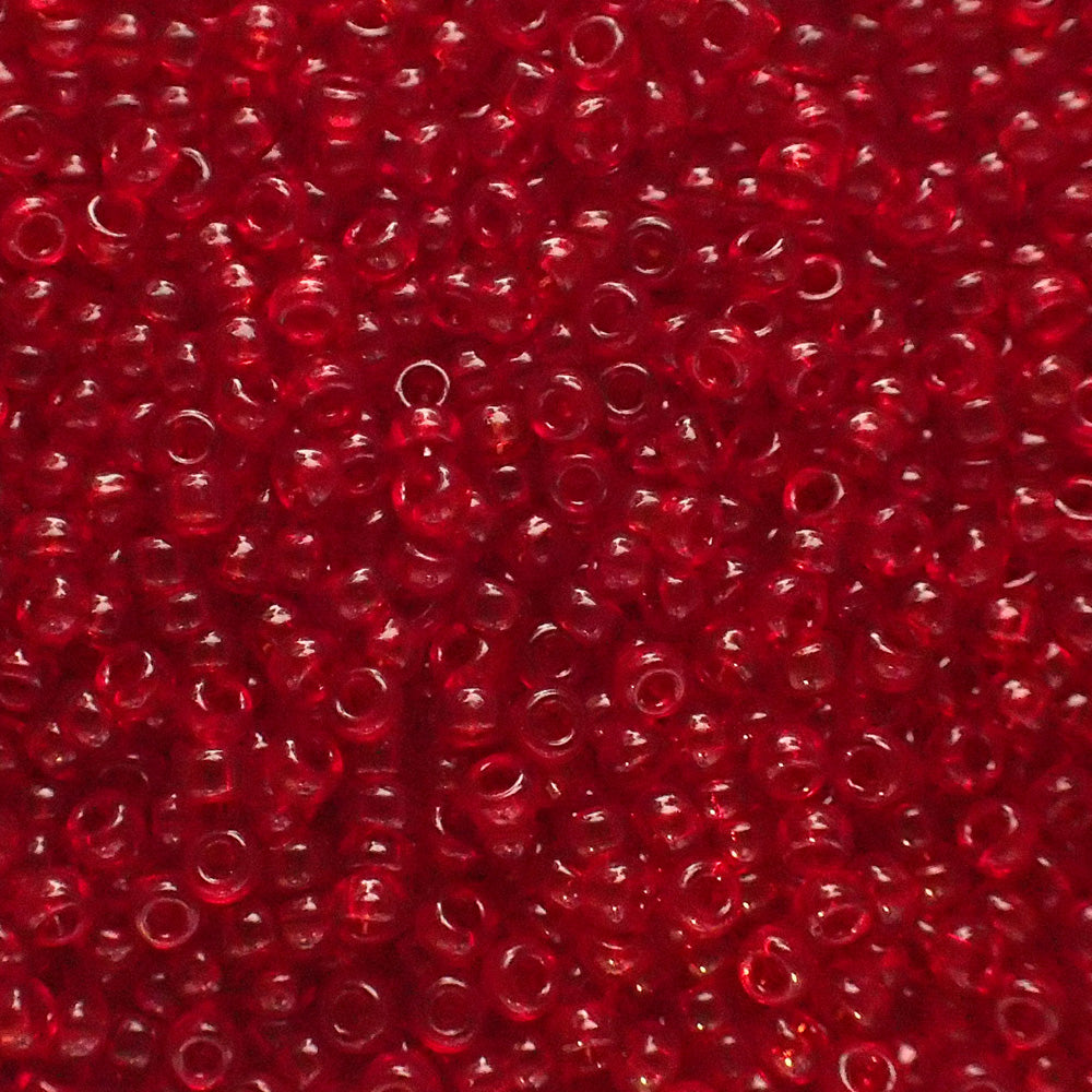 Rocaille Miyuki  15 - Rubis Foncé Transparent 