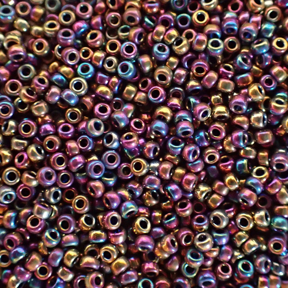 Rocaille Miyuki  15 - Iris Or Violet Métallisé 