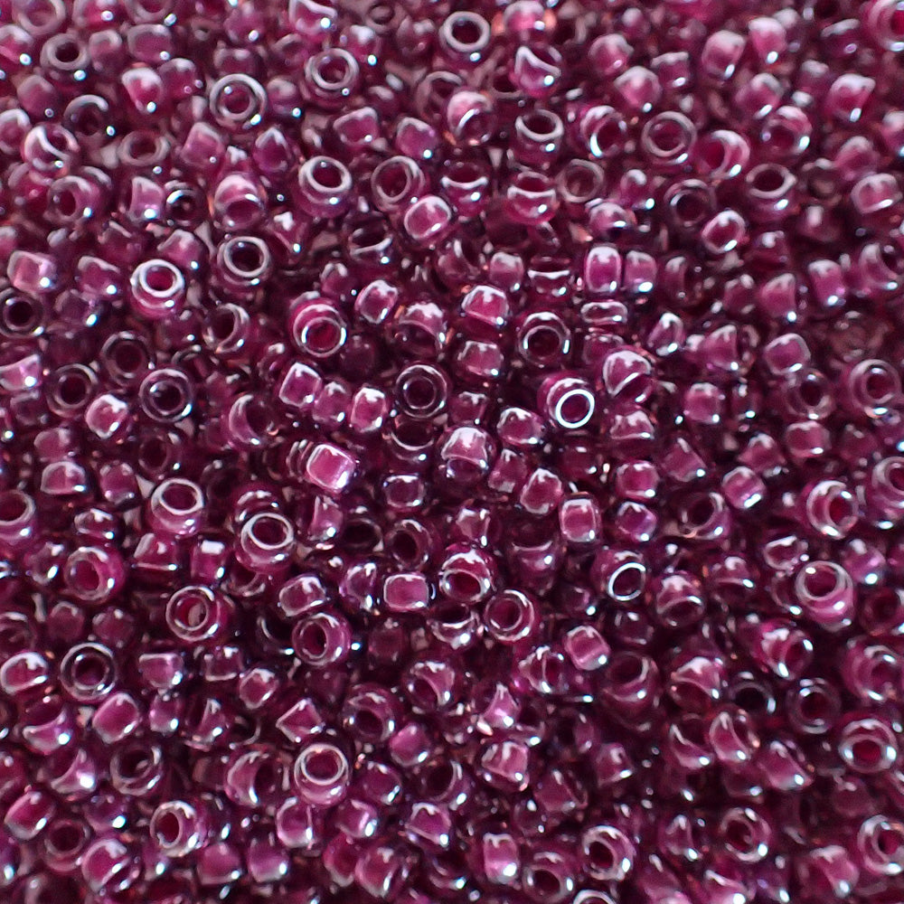 Rocaille Miyuki  15 - Améthyste Doublée Magenta 