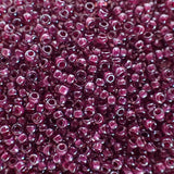 Rocaille Miyuki  15 - Améthyste Doublée Magenta 