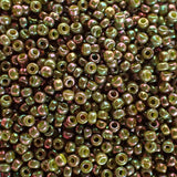 Rocaille 15 - Olive Dorée Opaque Luster AB