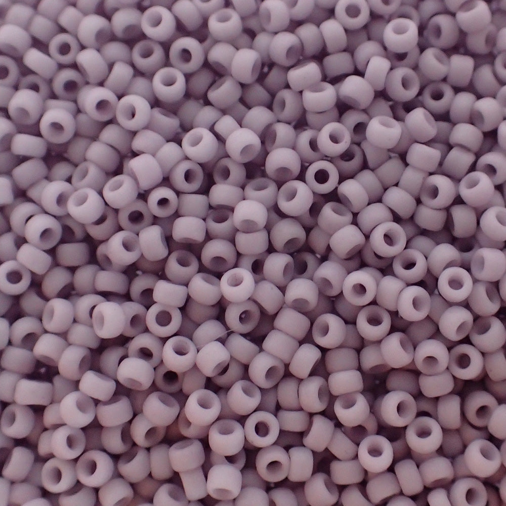 Rocaille Miyuki 15 - Mauve clair mat opaque 