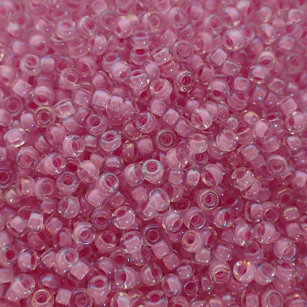 Rocaille Miyuki 15 - Orchidée Cristal Doublé Lustré