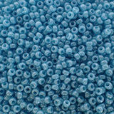 Rocaille Miyuki 15 - Bleu Lagon Opaque Lustré