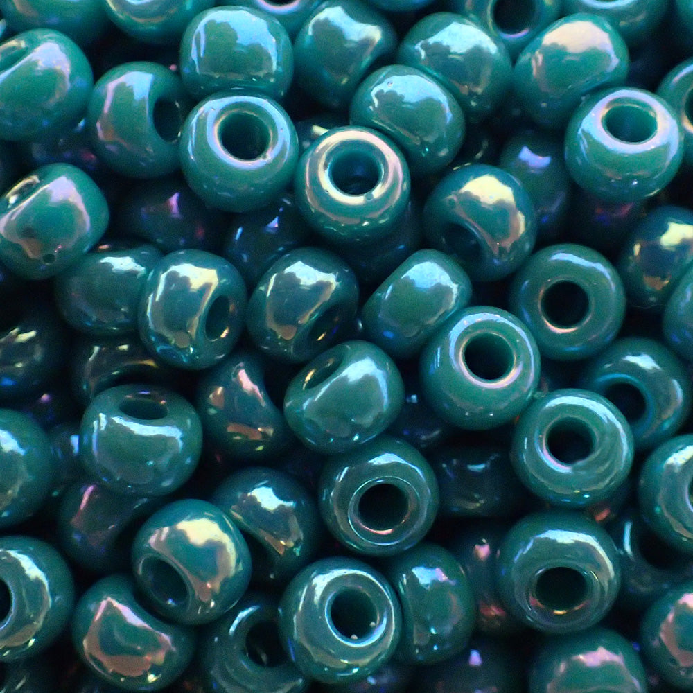 Rocaille 6 - Mat Op Turquoise Blue Green AB (4g)