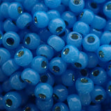 Rocaille 6 - Dyed Aqua S/L Alabaster (4g)