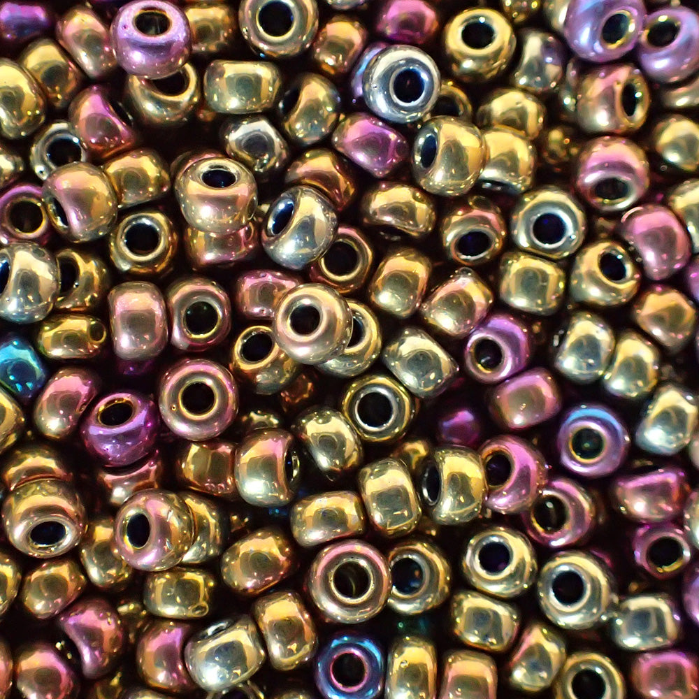 Rocaille 8 - Met Purple Gold Iris (4g)