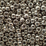 Rocaille 8  - Perle de verre - Blanc - Palladium - 4 g