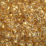 Rocaille 8 - Perle de verre - Cristal doublé or 24kt (4g)