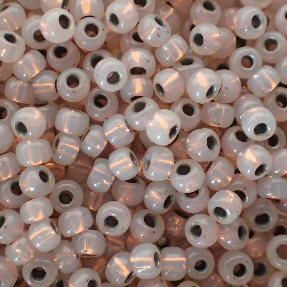 Rocaille 8 - Perle de verre - Opale cuivré