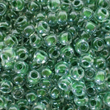 Rocaille 8 - Perle de verre - Cristal doublé vert forêt - 4 g