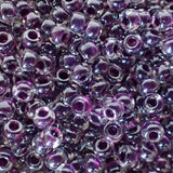 Rocaille 8 - Perle de verre - Cristal doublé raisin rouge - 4 g