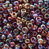 Rocaille 8 - Perle de verre - Tricolore - Topaze AB (4g) - 4 g