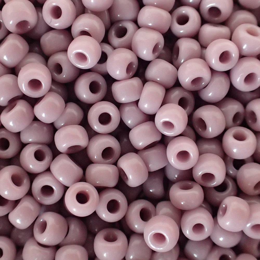 Rocaille 8 - Perle de verre - Mauve opaque  (4g) 