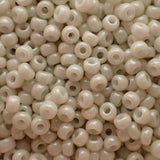 Rocaille 8 - Perle de verre - Calcaire lustré opaque (4g) 