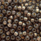 Rocaille 8 - Perle de verre - Gris Rustique teinté S/L Albâtre 