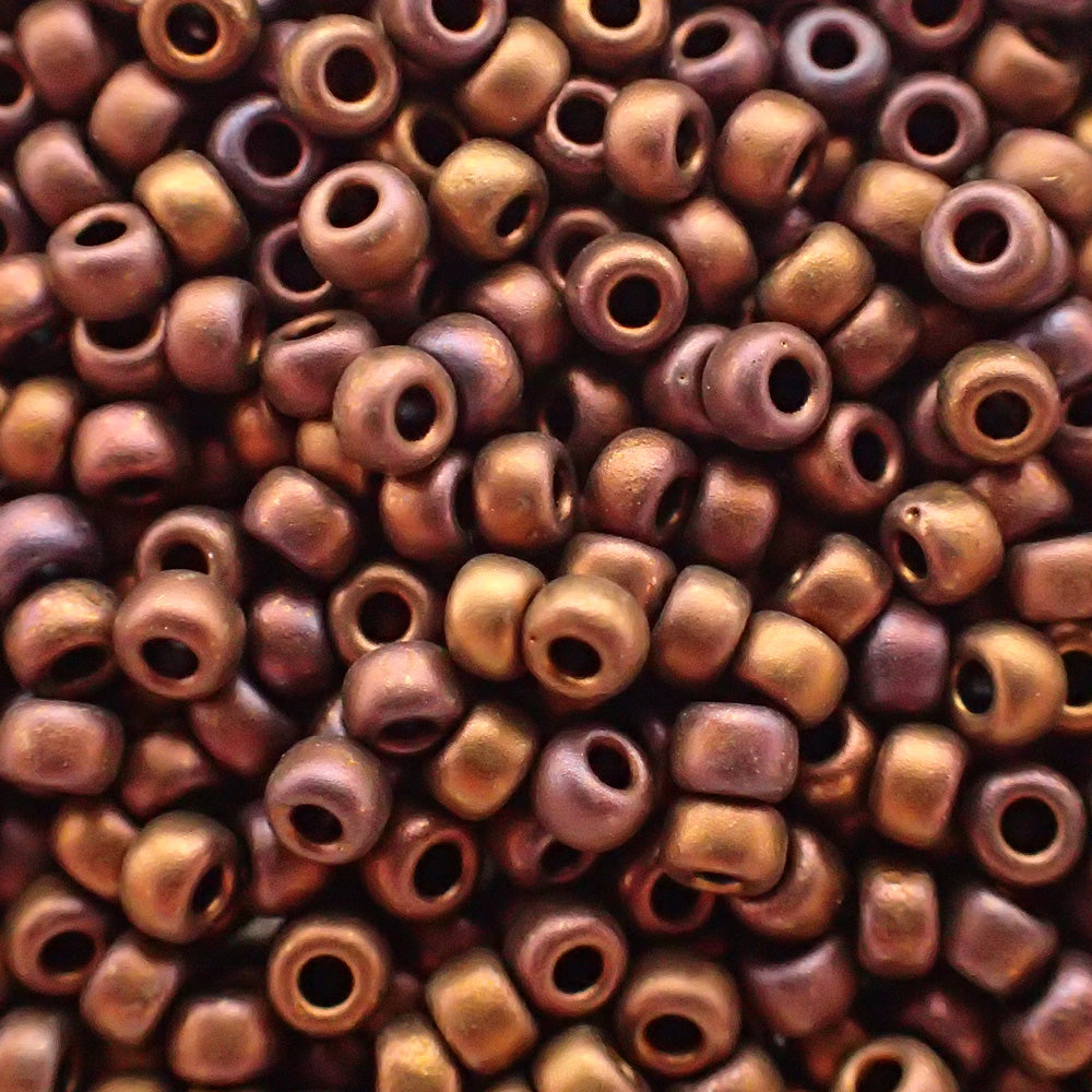 Rocaille 8 - Mat Met Framboise foncée Iris (4g)