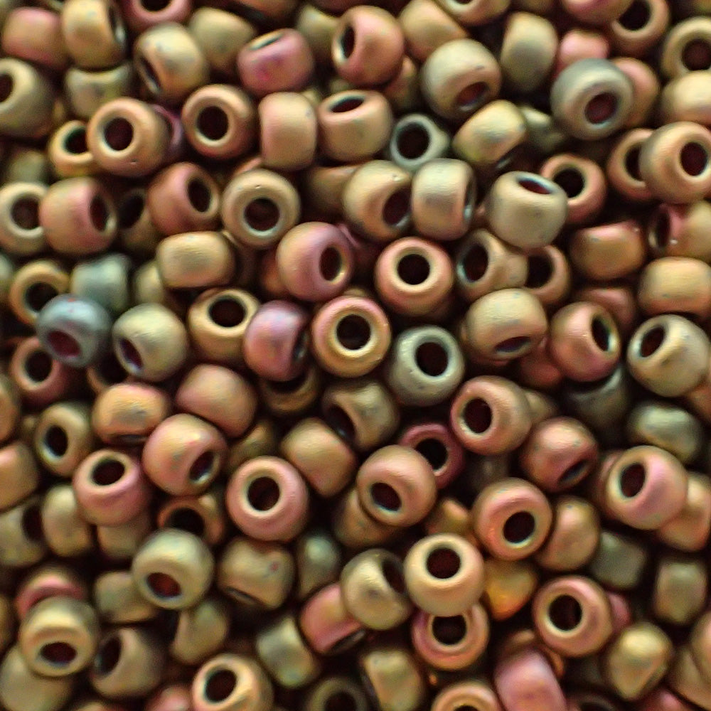 Rocaille 8 - Mat Met Kaki Iris (4g)