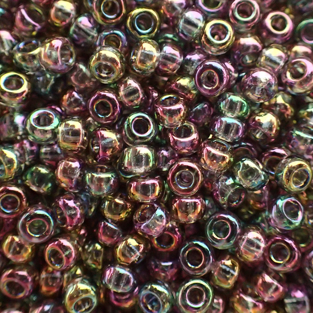 Rocaille 8 - Tr Gris Arc-en-ciel Lustré (4g)