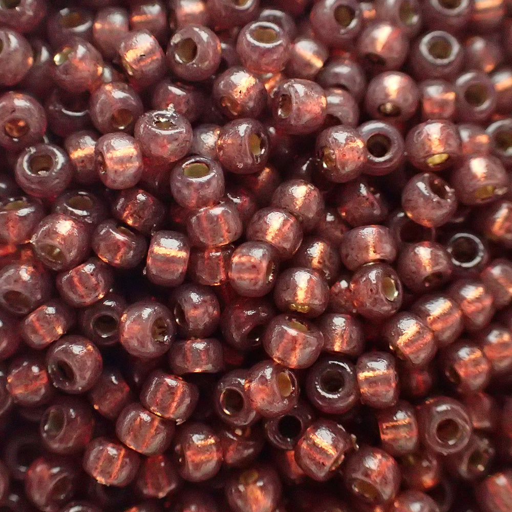 Rocaille 8 - Perle de verre Duracoat - Bronze Rose (4g)