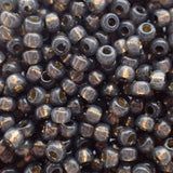 Rocaille 8 - Perle de verre Duracoat - Gris Fumé  (4g)