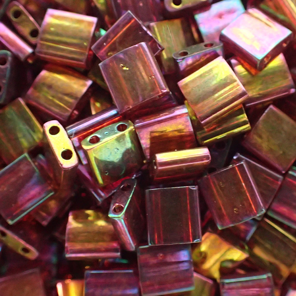 Tila - Dark Topaz Rainbow Gold Luster (50 pces)