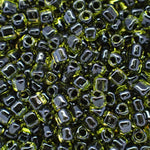 Triangle 10 - Black Lined Chartreuse