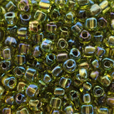 Triangle 8 - Spkl Lined Chartreuse AB (4g)