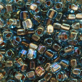 Triangle 8 - Spkl Light Bronze Lined Aqua Luster (4g)
