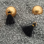 Mini pompon Noir (1 pce)