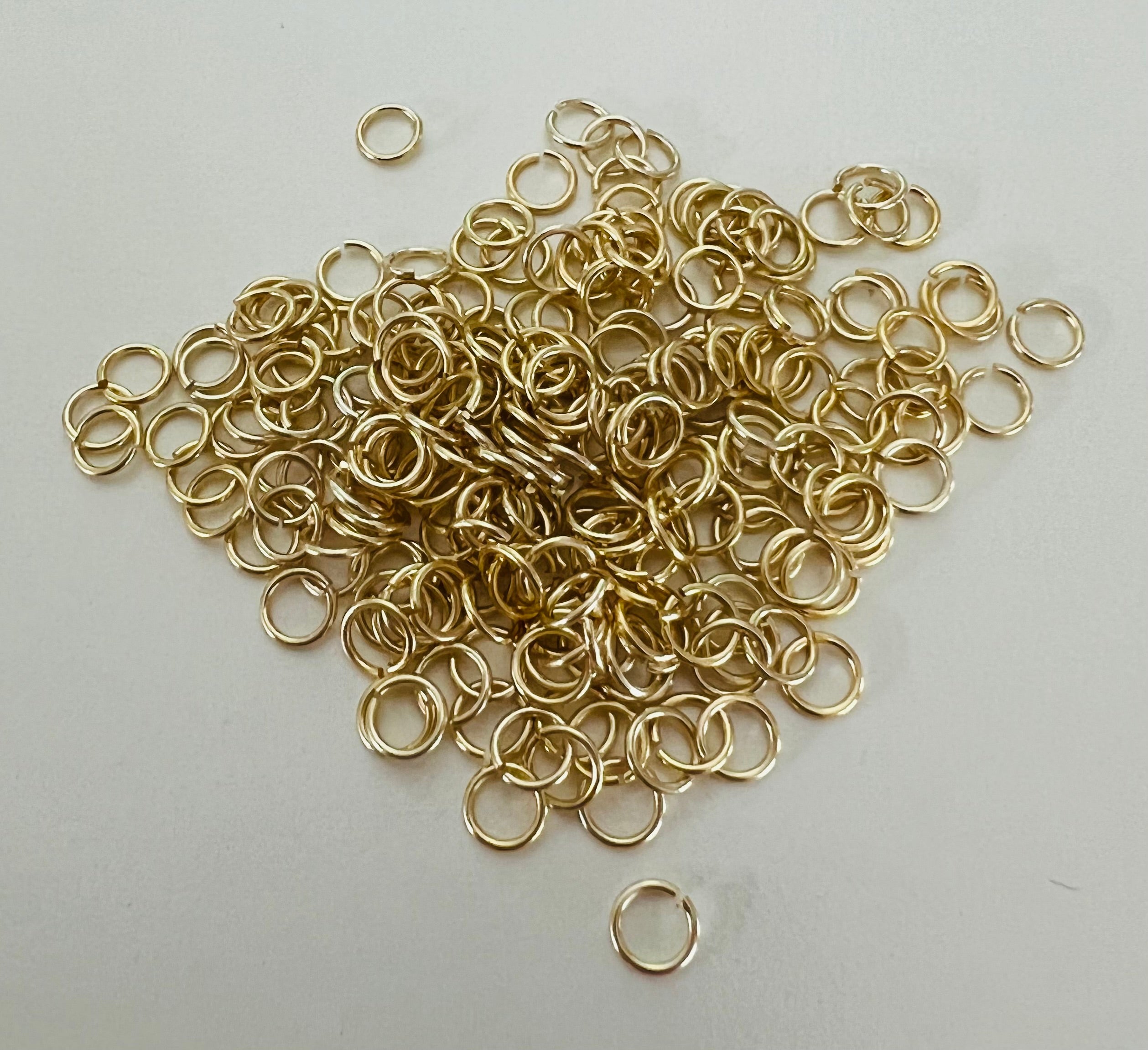 Anneau de jonction plaqué Or 18k (10 pces)