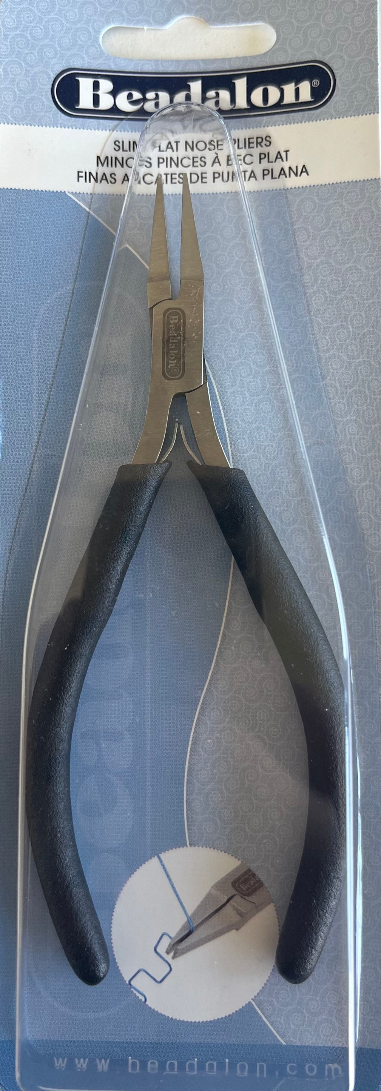 Pince à bec en nylon avec ressort (1 pce)