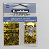 Aiguilles rigides à enfiler les perles #12 et enfileurs - 1Kit