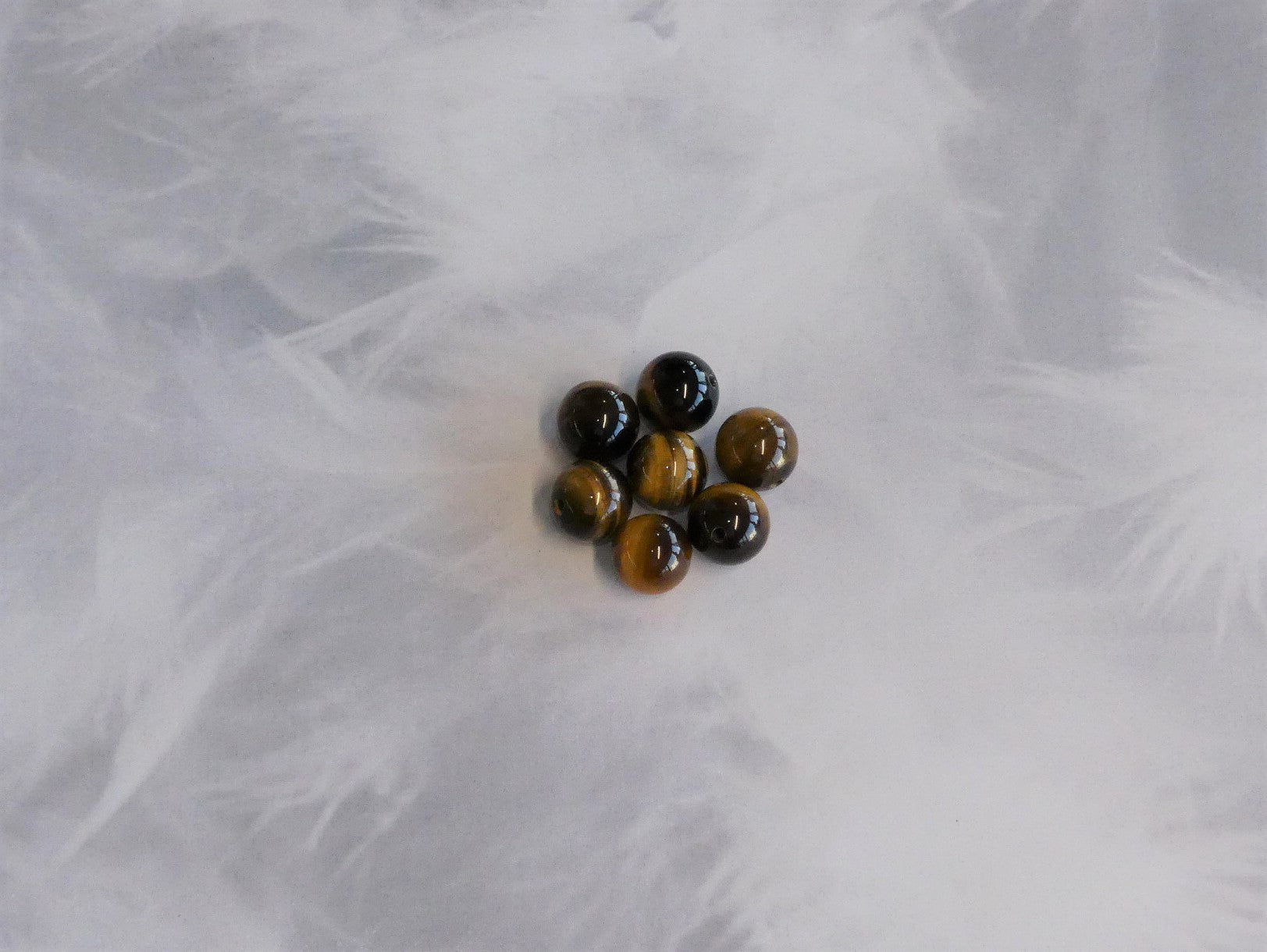 Ronde 12 - Oeil de tigre Grade A (5pces)