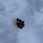 Ronde 10 - Onyx noir naturel (5pces)