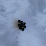 Ronde 10 - Onyx noir naturel (5pces)