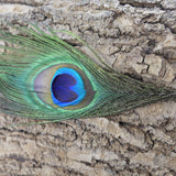 Pendentif - Plume de Paon grande (1pce)