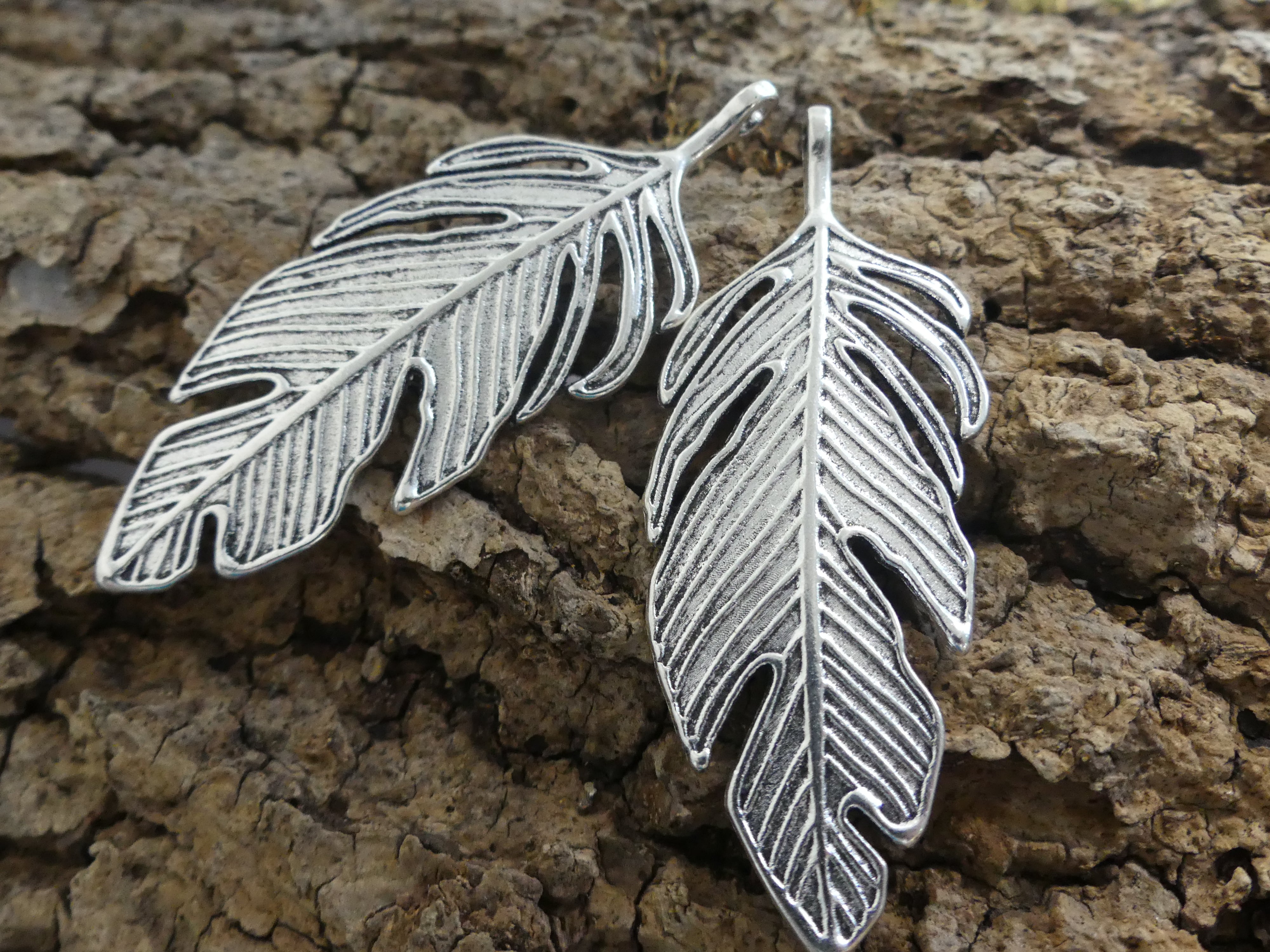 Pendentif - Plume style Tibétain (1 pce)