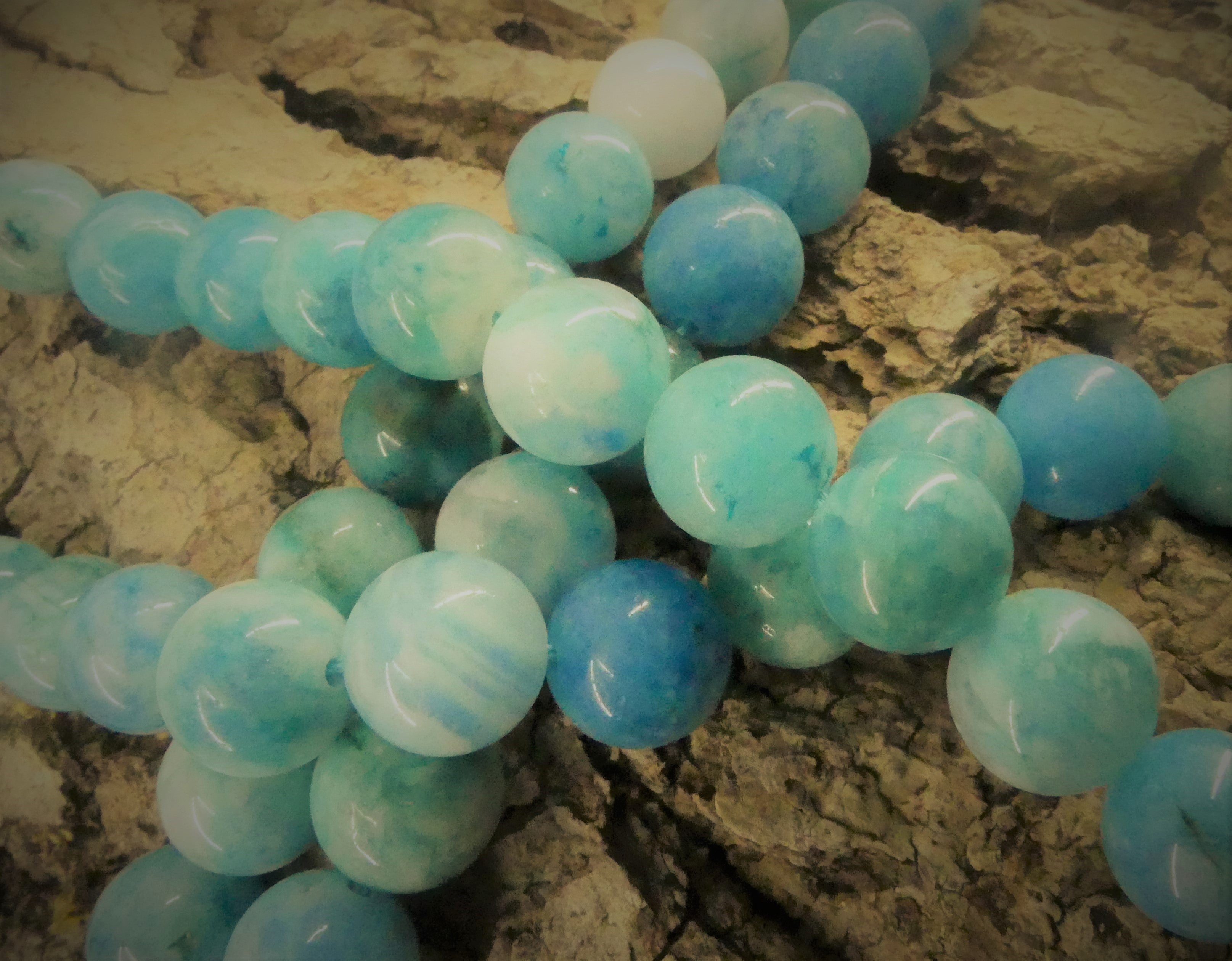 Ronde 10 - Hémimorphite Cyan (5 pces)