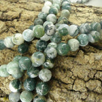 Ronde 10 -  Agate d'arbre naturelle (5 pces)