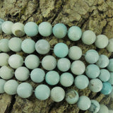 Ronde 10 - Agate naturelle turquoise (5 pces)