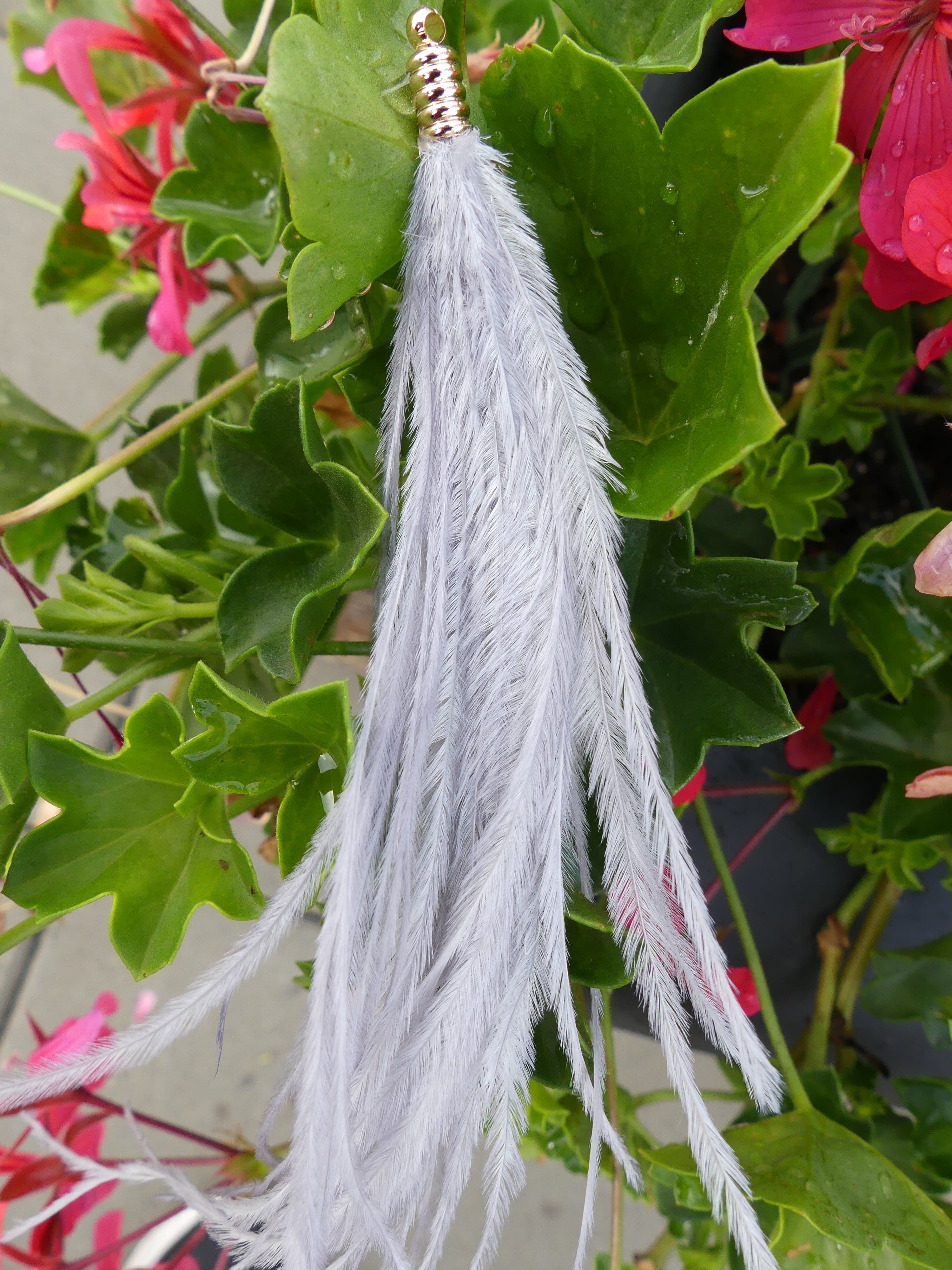 Pendentif - Plume d'autruche (1pce)