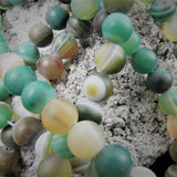 Ronde 8 - Agate rayée (10 pces)