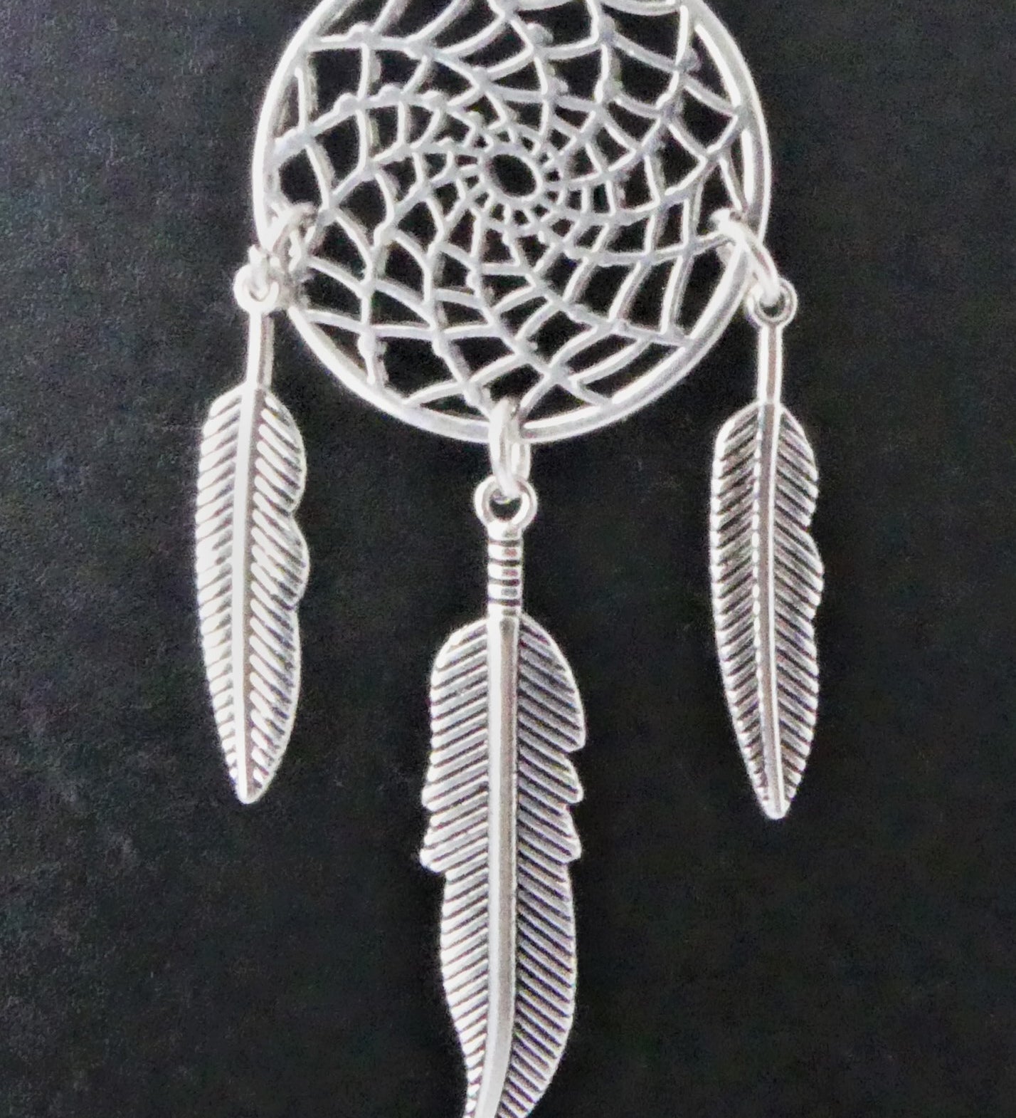 Pendentif - Attrape-rêve Argent antique (1 pce)