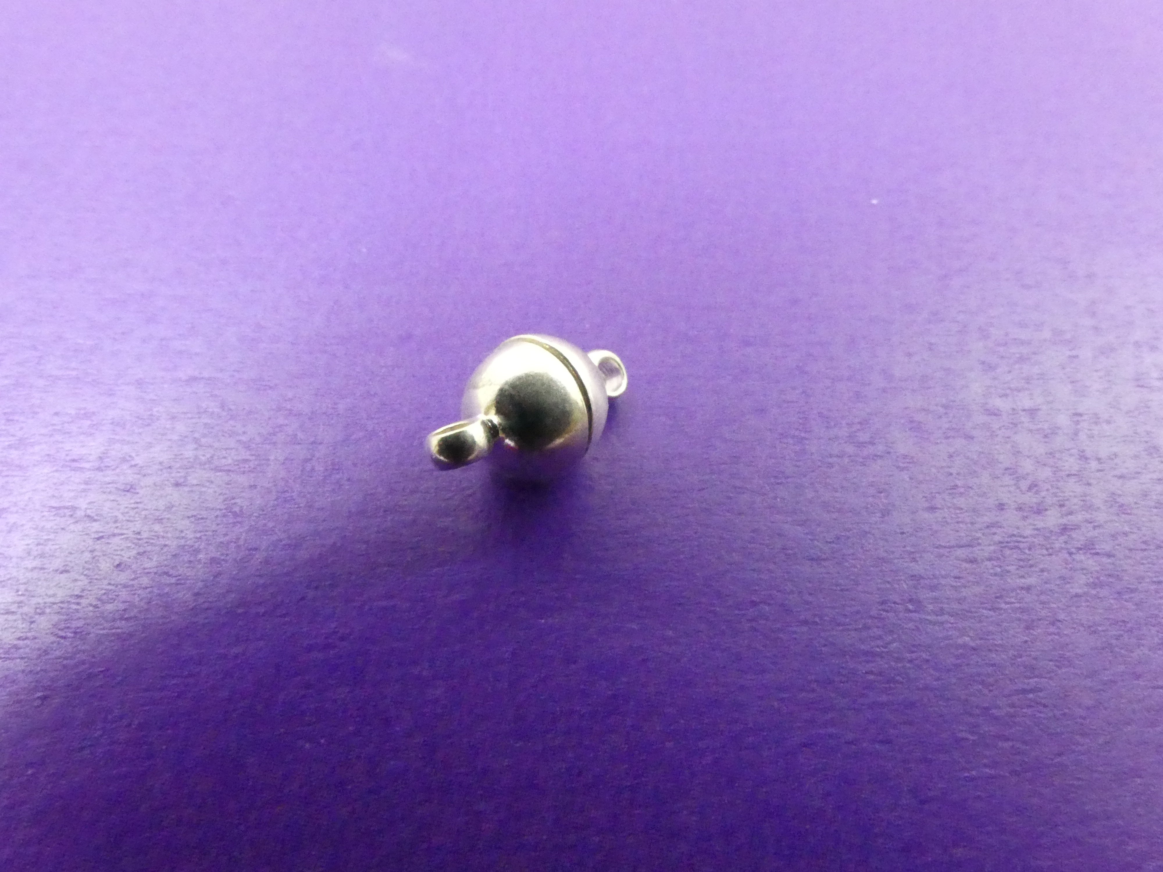 Fermoirs magnétiques en laiton - Couleur platine - 1pce